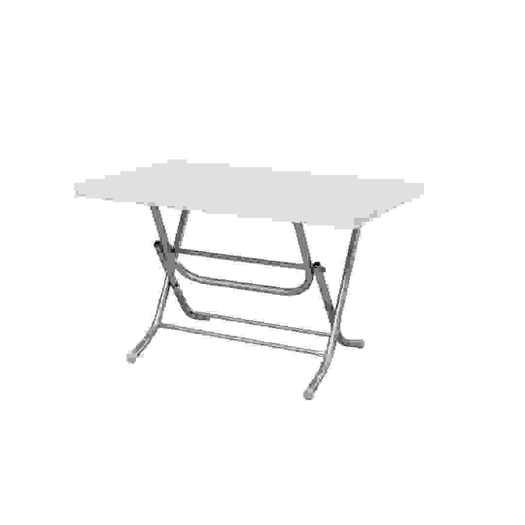 Pan Emirates Helvina Metal & Plastic Foldable Dining Table (120 x 70 x 74 cm)