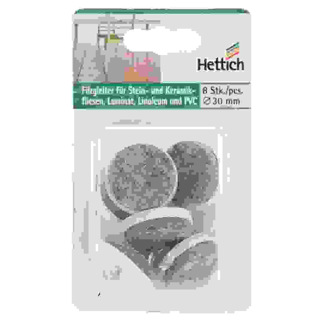 Hettich Knock Pin Felt Glides, Round (3 cm, 8 pcs)