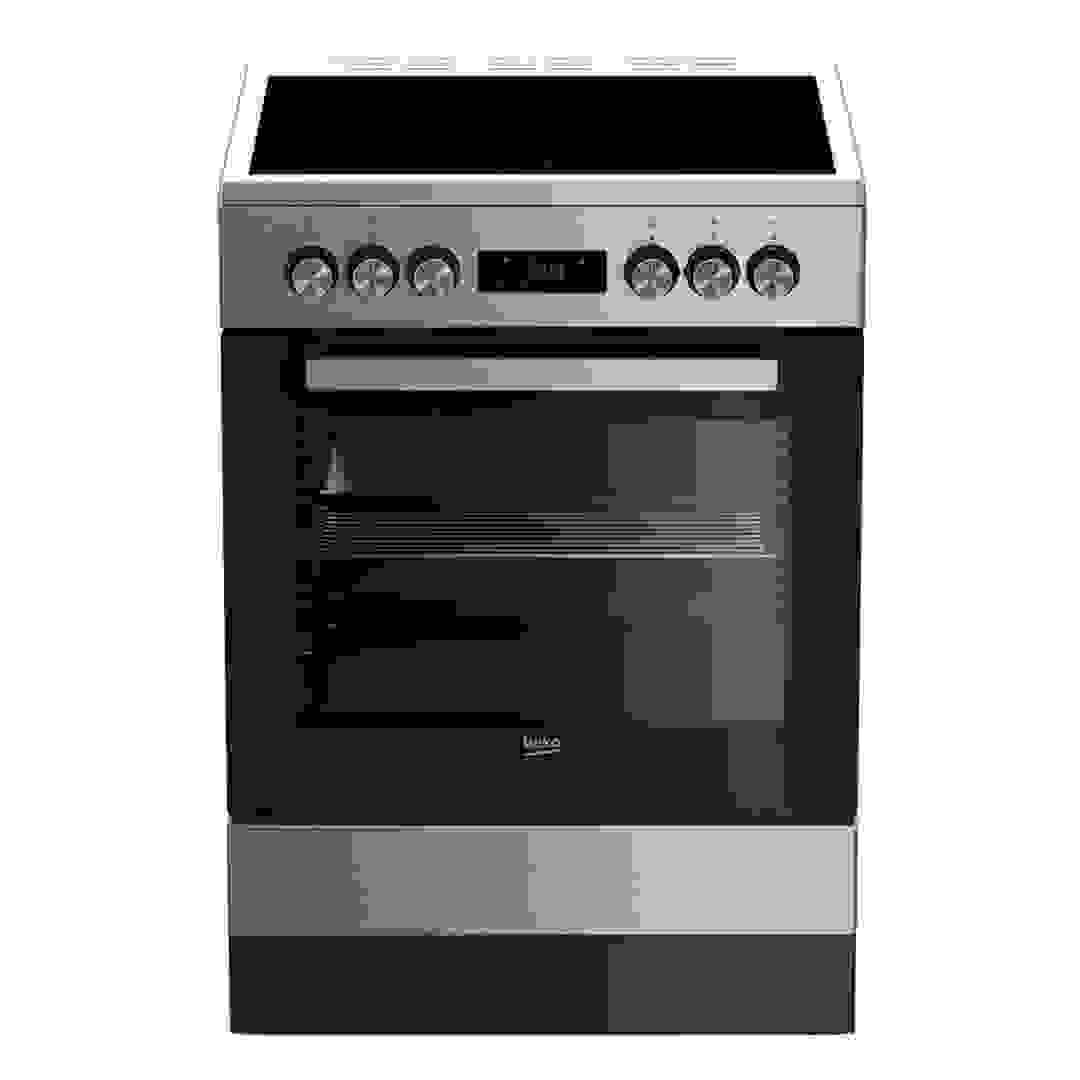 Beko Freestanding 4 Vitroceramic Zone Electric Cooker, FSM67320TGXS (60 x 60 x 85 cm)