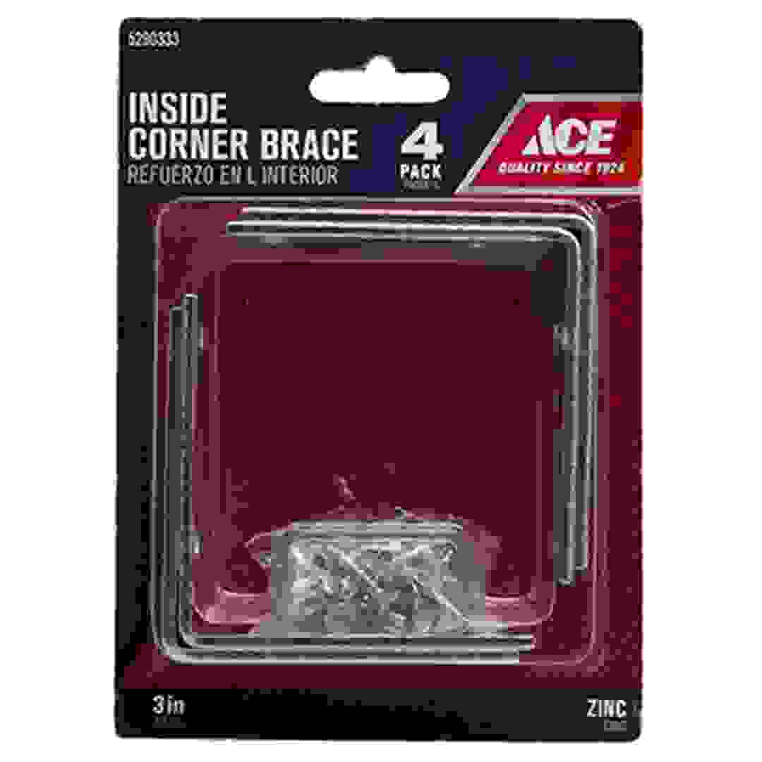 ACE Brass Corner Brace (8 x 2 cm)