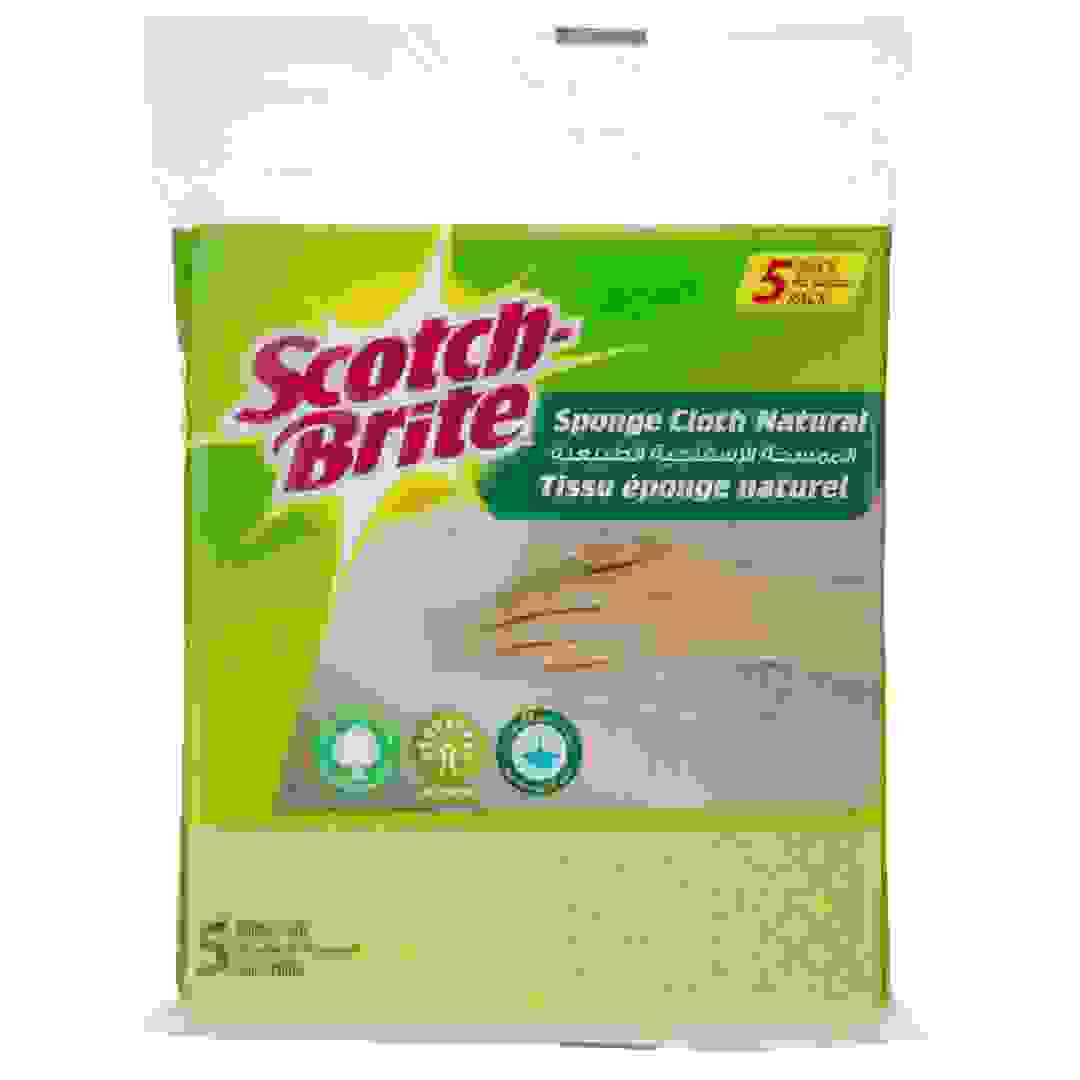 ScotchBrite Natural Sponge Cloth (5 Pieces)