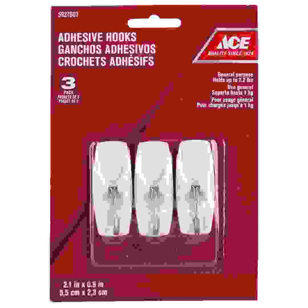 Ace Adhesive Hooks (5.5 x 2.3 cm, 3 pcs)