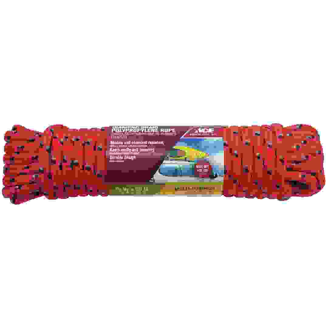 Ace Diamond Braided Polypropylene Rope (15.24 m, Sold Per Piece)