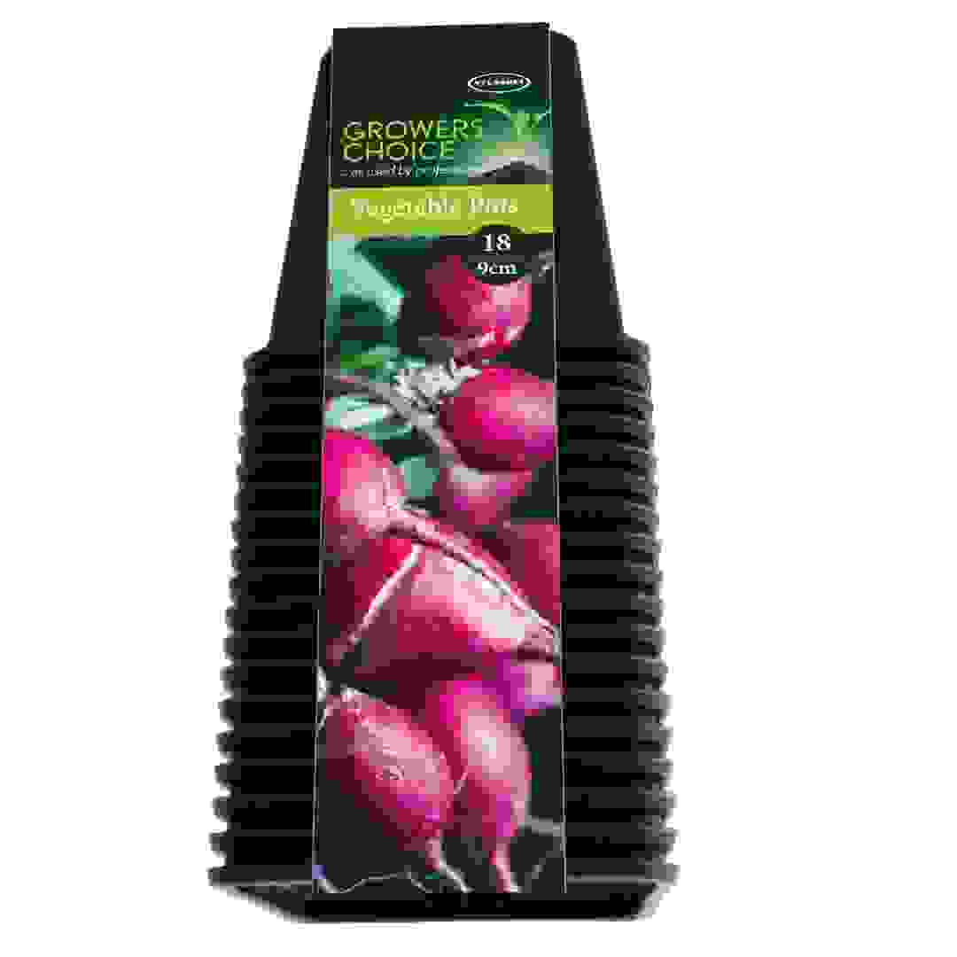 Tildenet Growers Choice Replacement Vegetable Pots (9 cm, 18 Pc.)