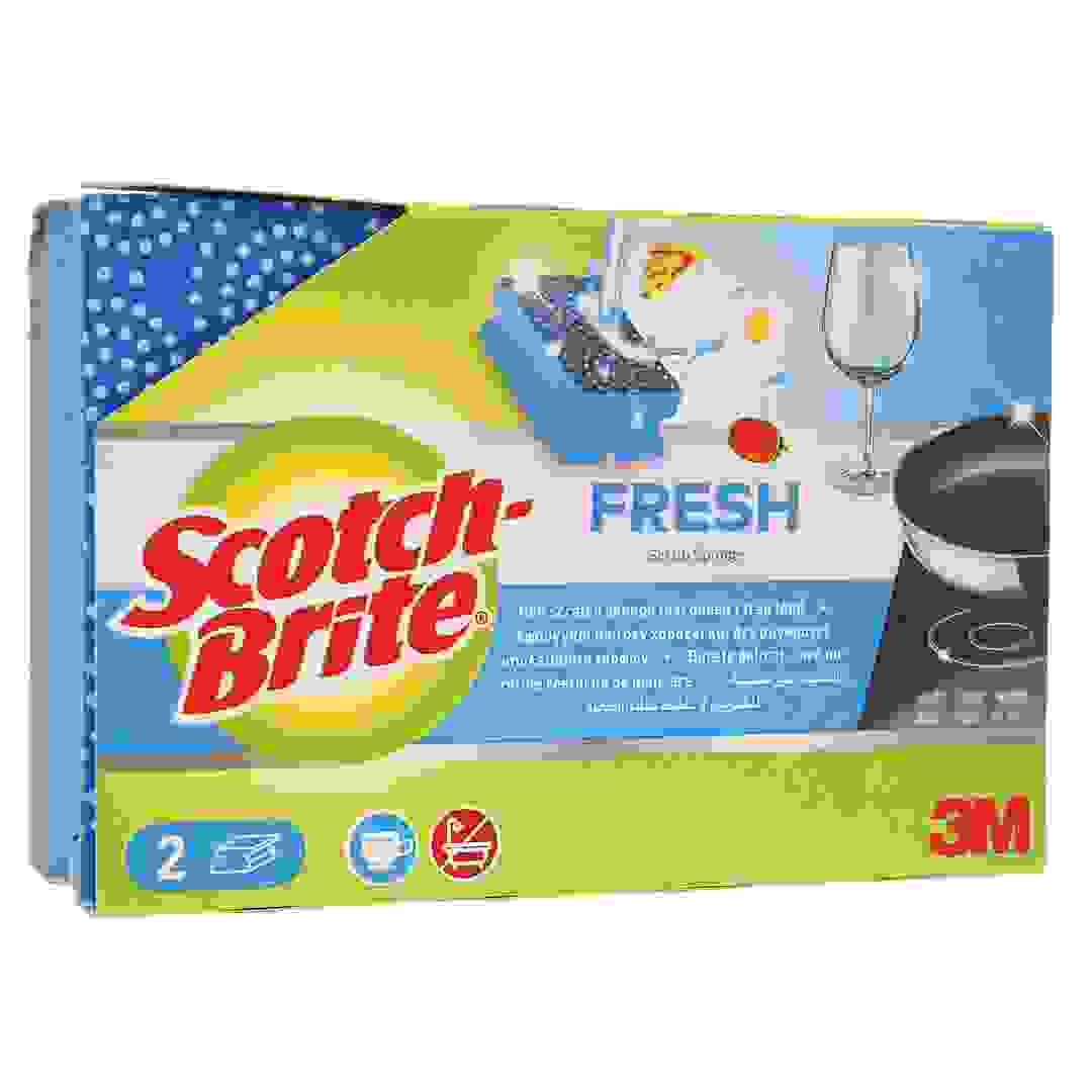 3M Scotch-Brite Fresh Non Scratch Nail Saver Sponge (2 pcs)