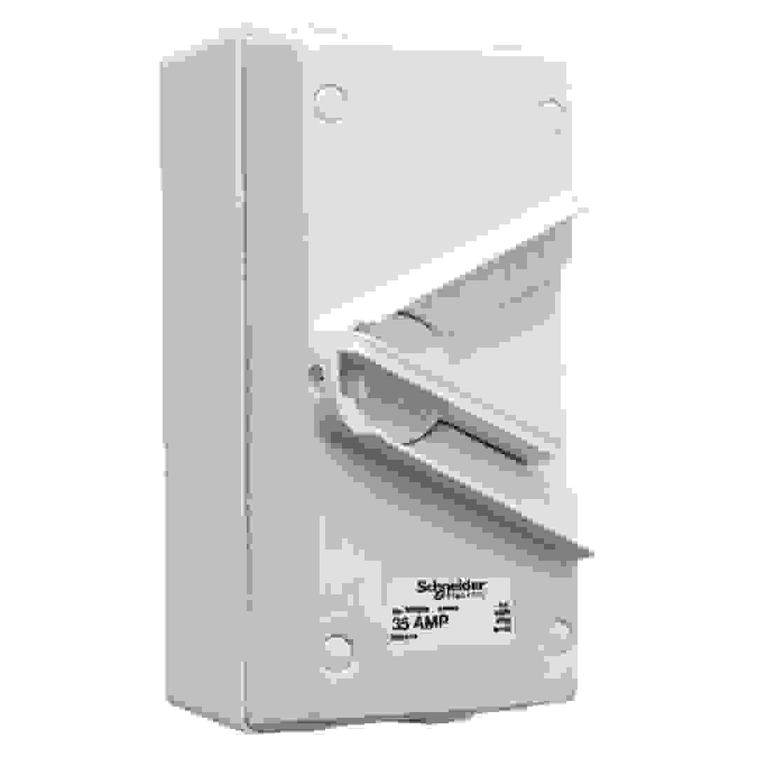 Schneider Electric Single Pole Isolating Switch (16.2 x 8 x 8.7 cm, 250 V, 35 A)