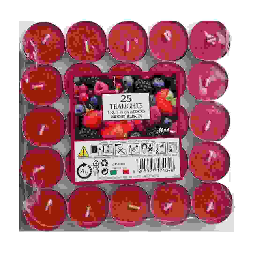 Aladino Tealight Candle Pack (Mixed Berries, 25 Pc.)