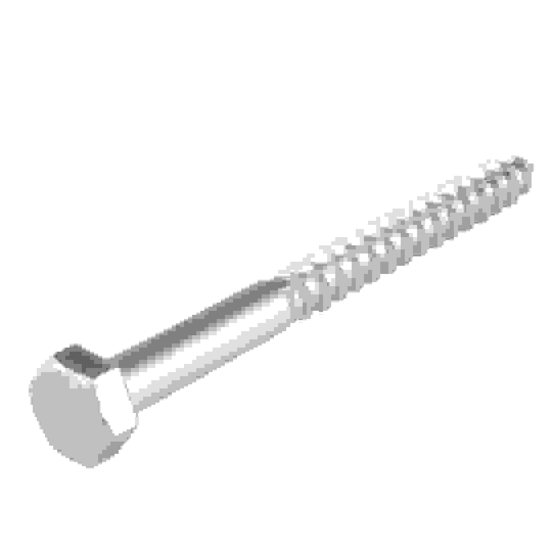 Suki Zinc-Plated Steel Hexagon Wood Screw (10 x 240 mm, DIN 571)