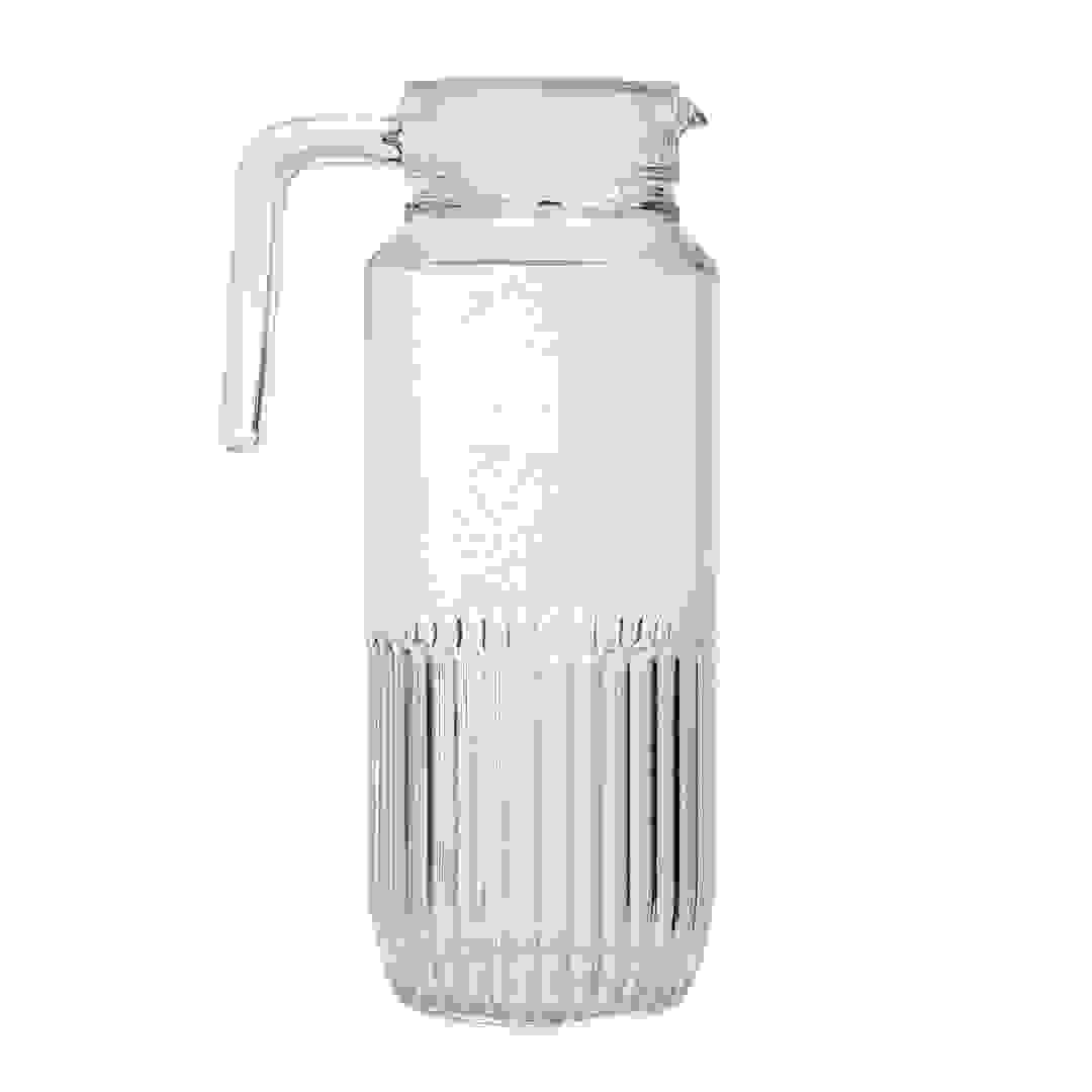 Luminarc Gridz Sodo Glass Fridge Jug W/Lid (1.3 L)