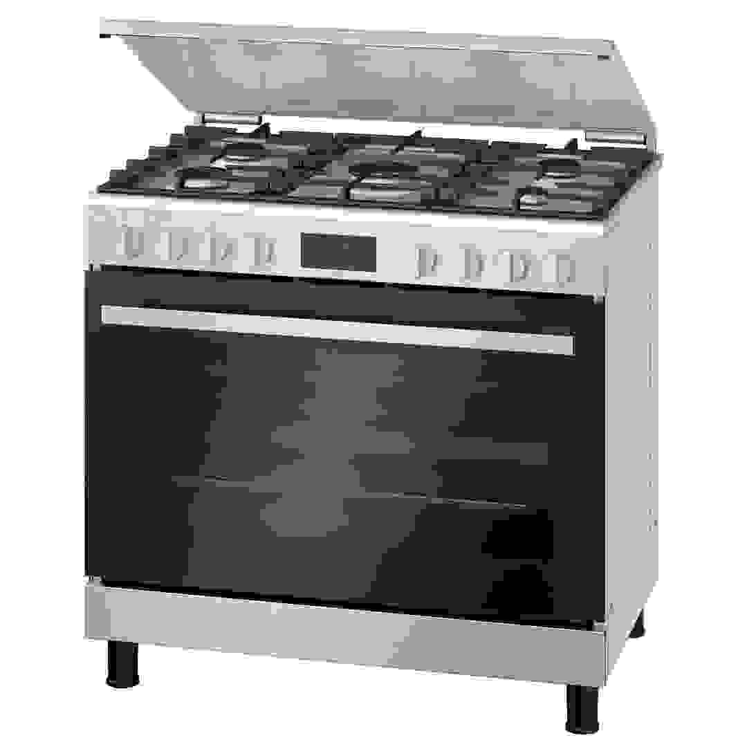 Bosch Freestanding 5-Burner Gas Cooker, HGW3ASQ50M (88.4 x 89.9 x 60.7 cm)