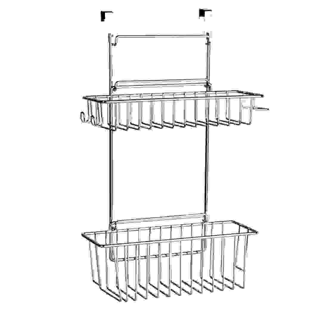 Wenko Flexi Chrome Plated Clip-On Basket (32 x 47 x 12.5 cm)