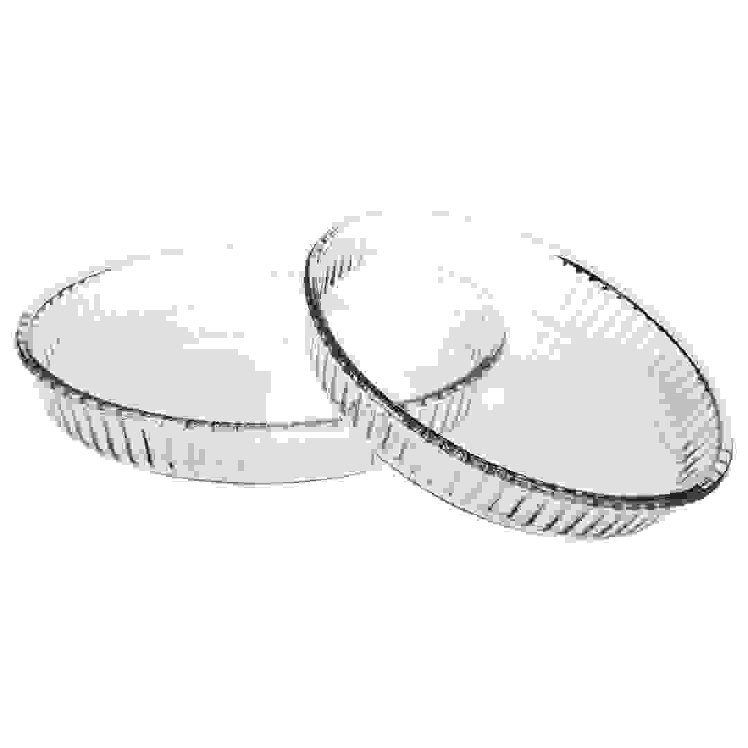 5five Glass Round Dish Set (32 x 5 cm, 2 Pc.)