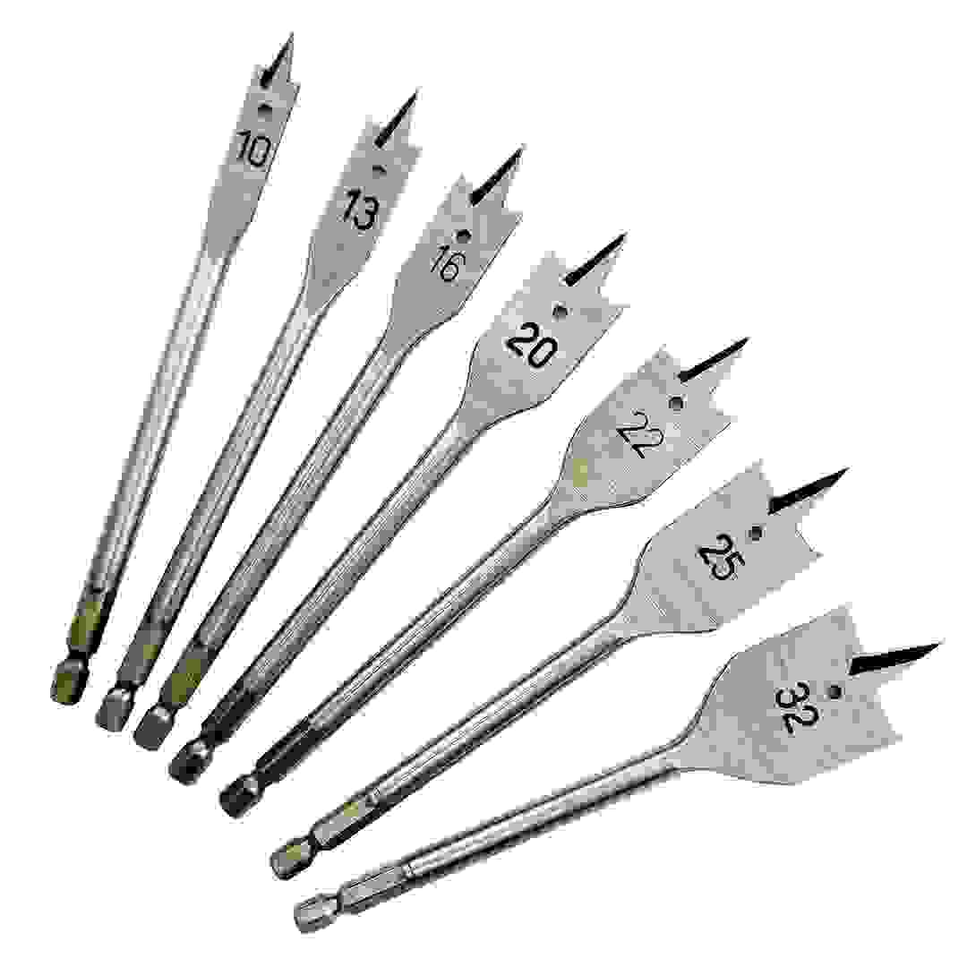 Universal Flat Wood Drill Bit Set (8 Pc.)