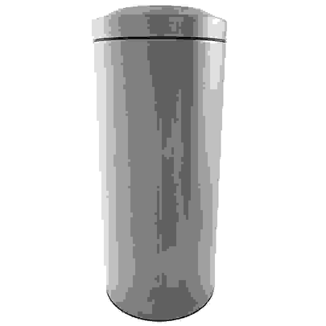 Brabantia Matt Steel Flame Guard Bin (30 L, Silver)