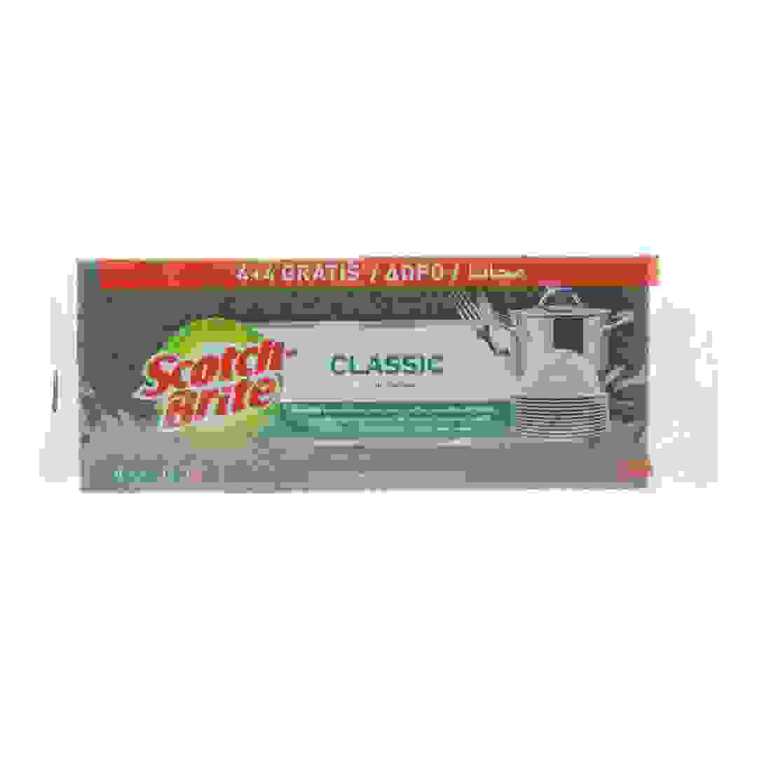 3M Scotch-Brite Classic Scrub Sponge 4+4 Combo Pack (8 Pc.)