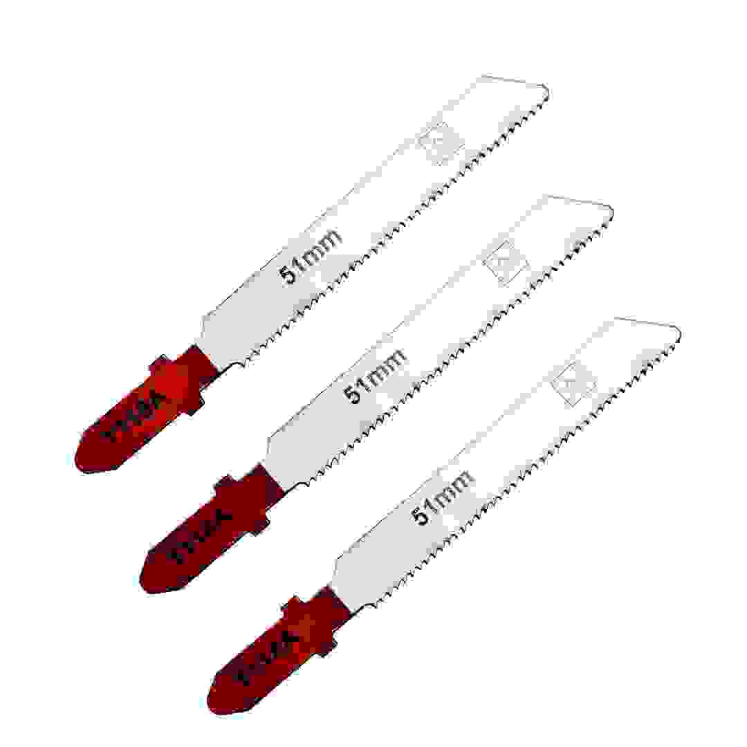 Universal HSS T-Shank Jigsaw Blade Pack (1-3 mm, 3 Pc.)