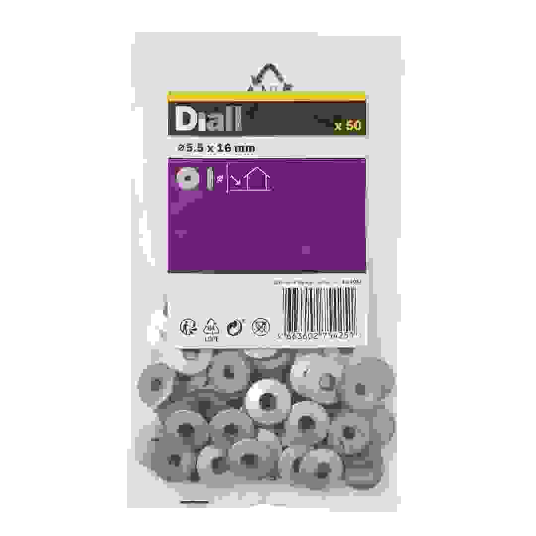 Diall Carbon Steel Roofing Washer Pack (M5.5, 50 Pc.)