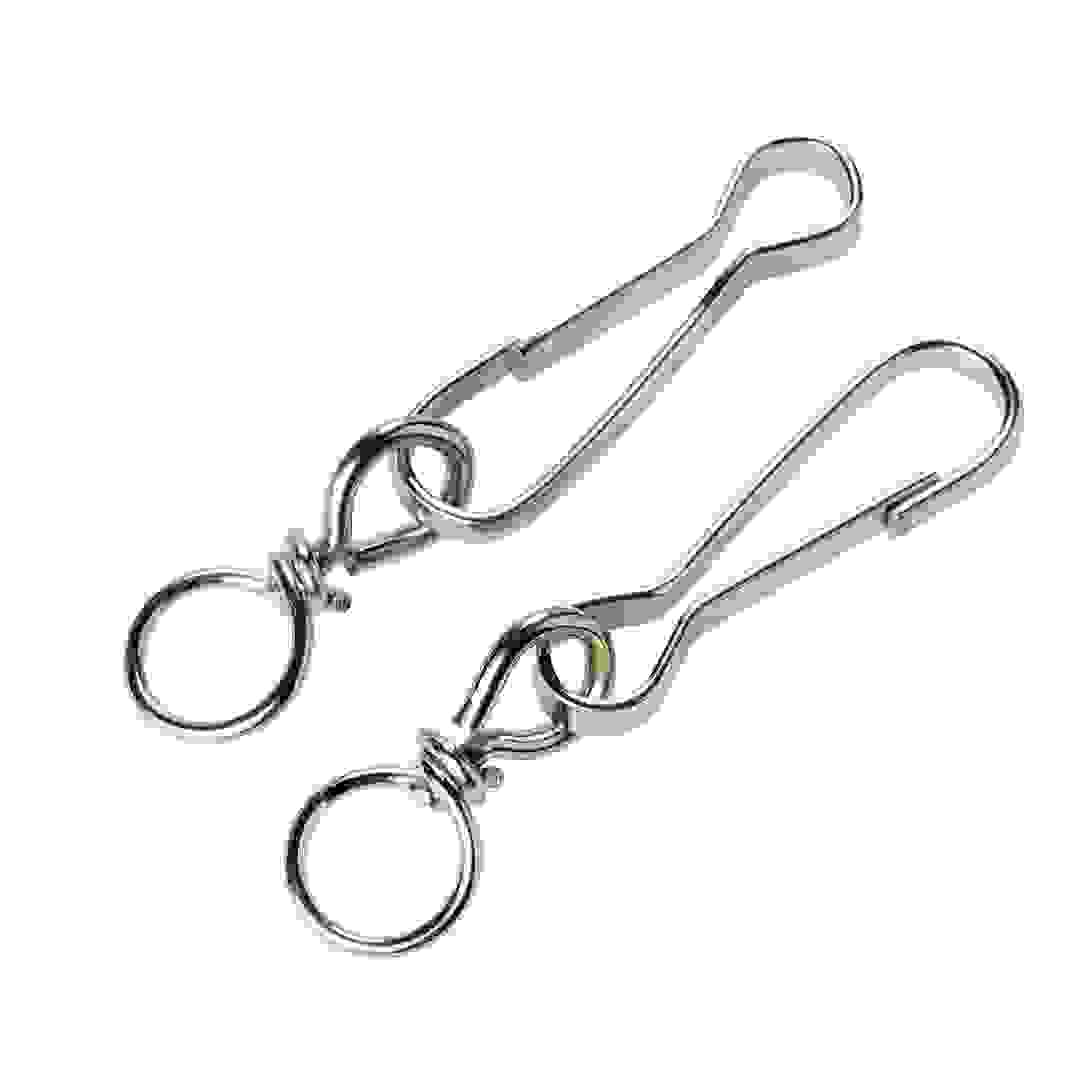 Diall Nickel-Plated Steel Swivel Snap Hook Pack (60 mm, 2 Pc.)