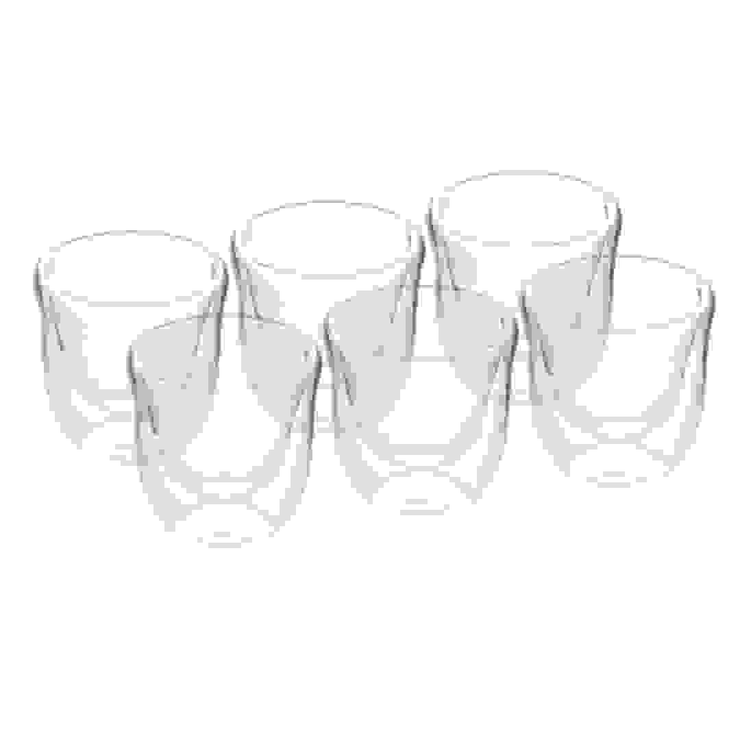 Neoflam Borosilicate Glass Double Wall Cawa Cup Set (21.8 x 14.5 x 7.5 cm, 70 ml, 6 Pc.)