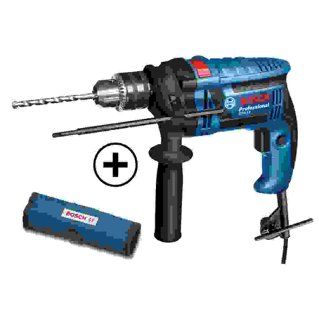 Bosch Impact Drill Machine Set W/Case, GSB 13 RE (600 W)