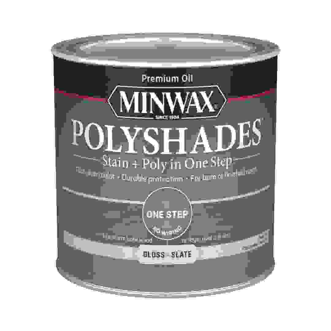 Minwax PolyShades Stain & Polyurethane Gloss Finish (237 ml, Slate)