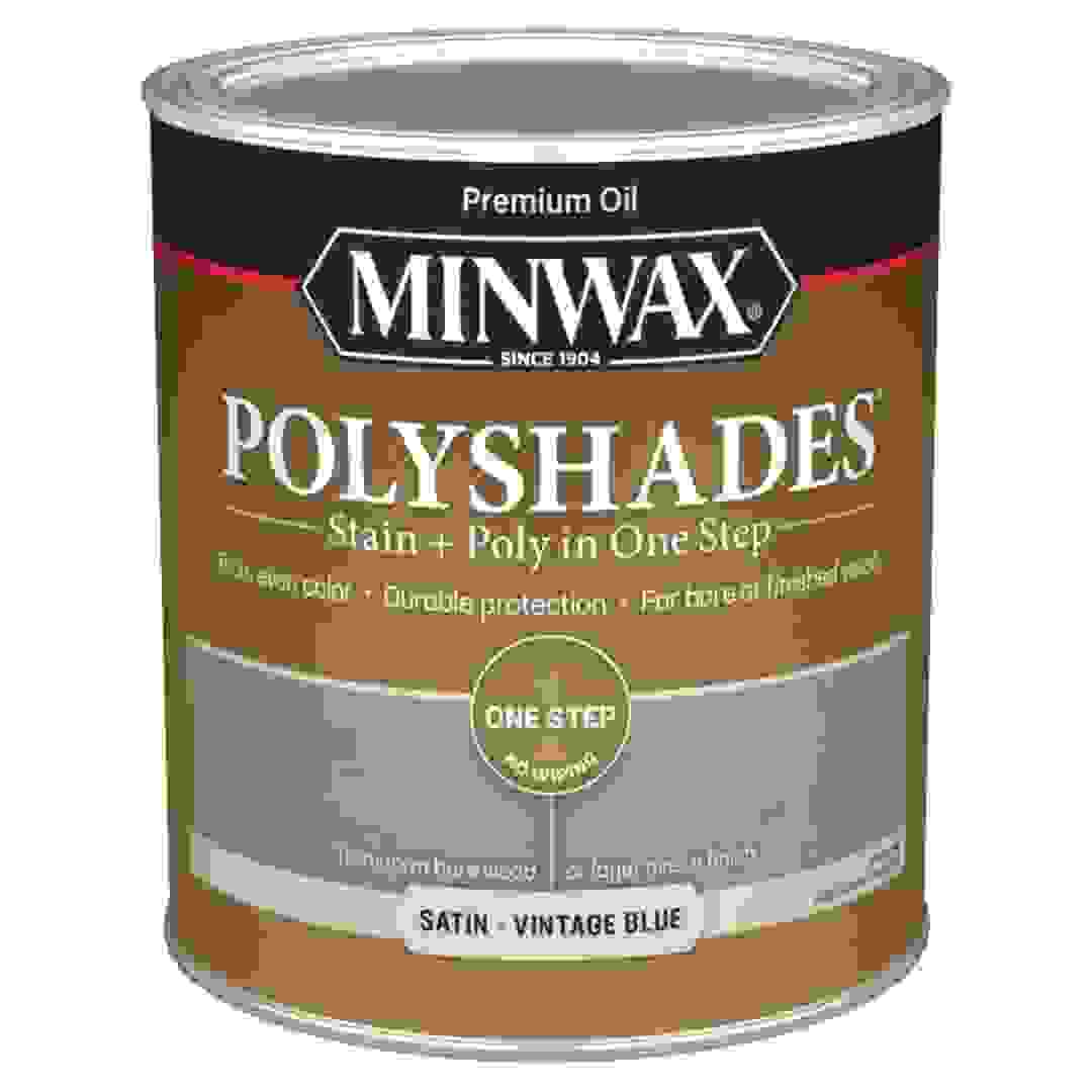 Minwax PolyShades Stain & Polyurethane Satin Finish (946 ml, Vintage Blue)