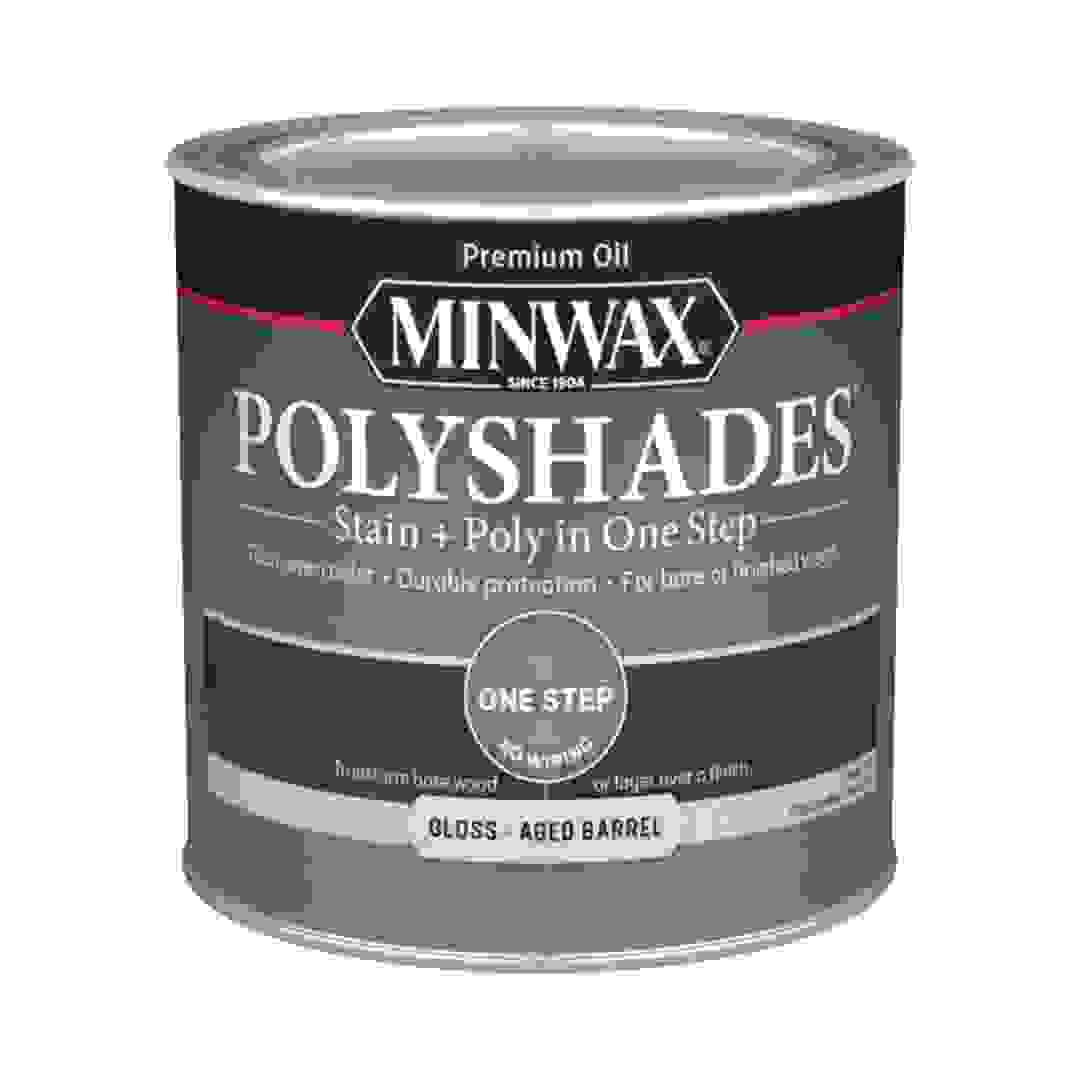 Minwax PolyShades Stain & Polyurethane Gloss Finish (237 ml, Aged Barrel)