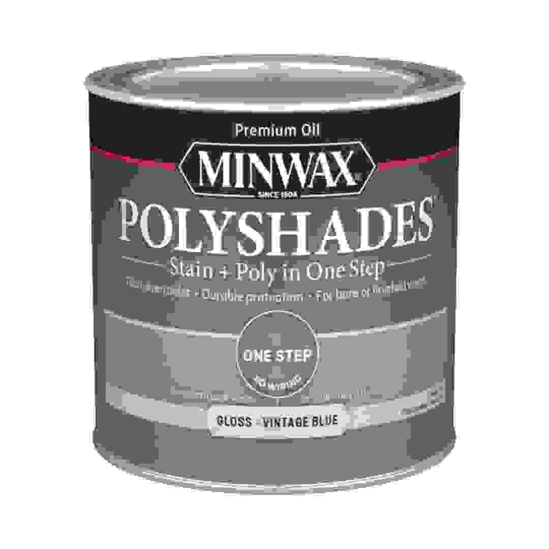 Minwax PolyShades Stain & Polyurethane Gloss Finish (237 ml, Vintage Blue)