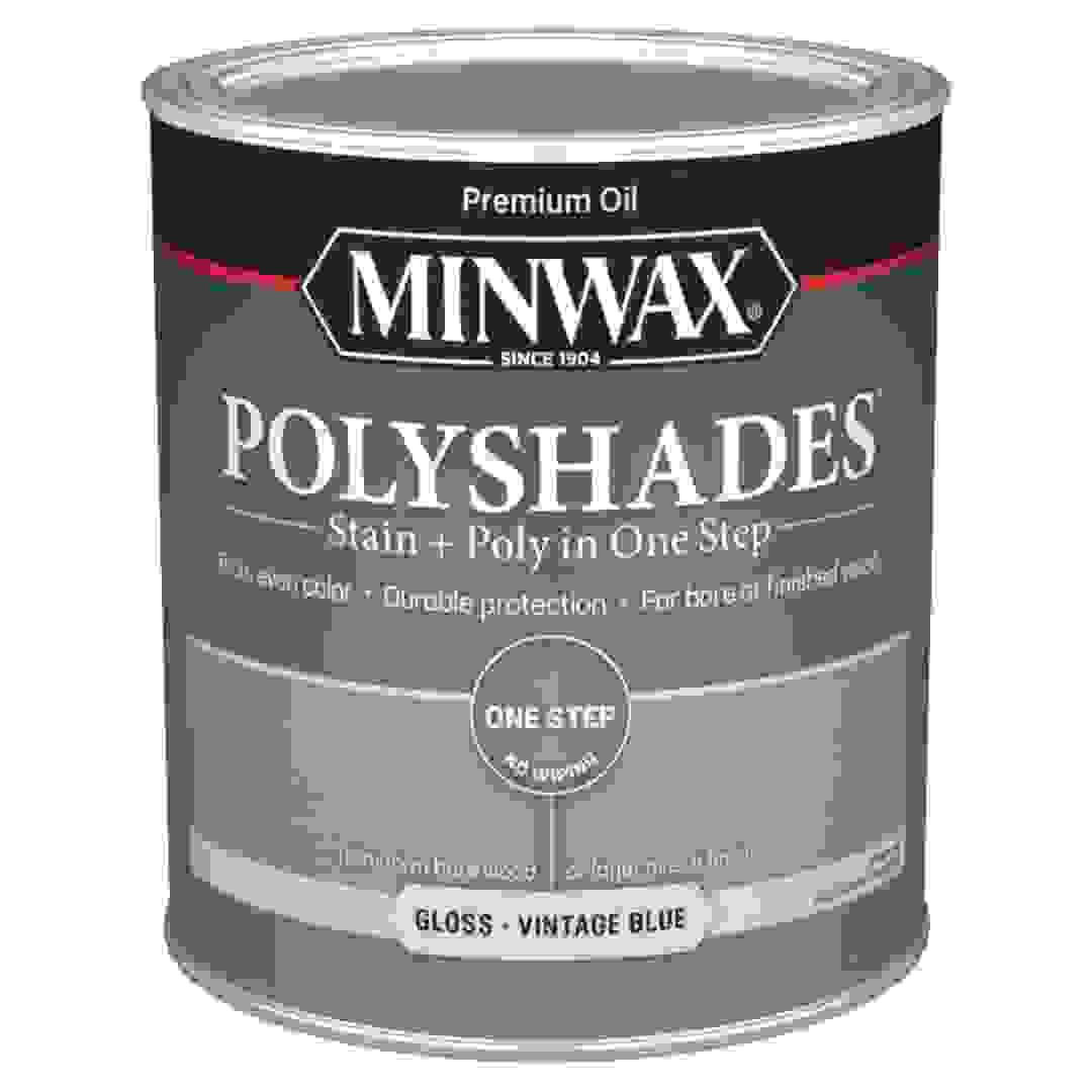 Minwax PolyShades Stain & Polyurethane Gloss Finish (946 ml, Vintage Blue)