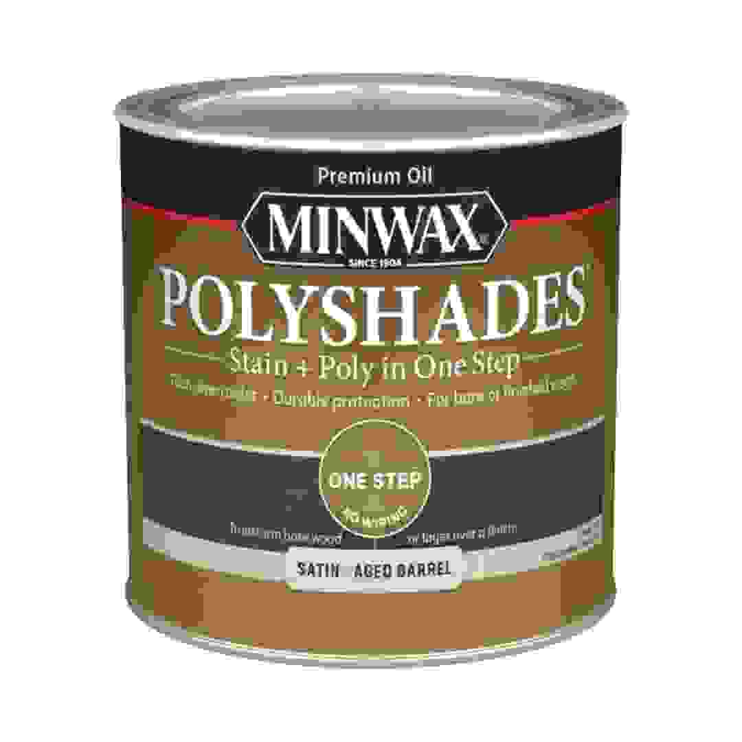 Minwax PolyShades Stain & Polyurethane Satin Finish (237 ml, Aged Barrel)