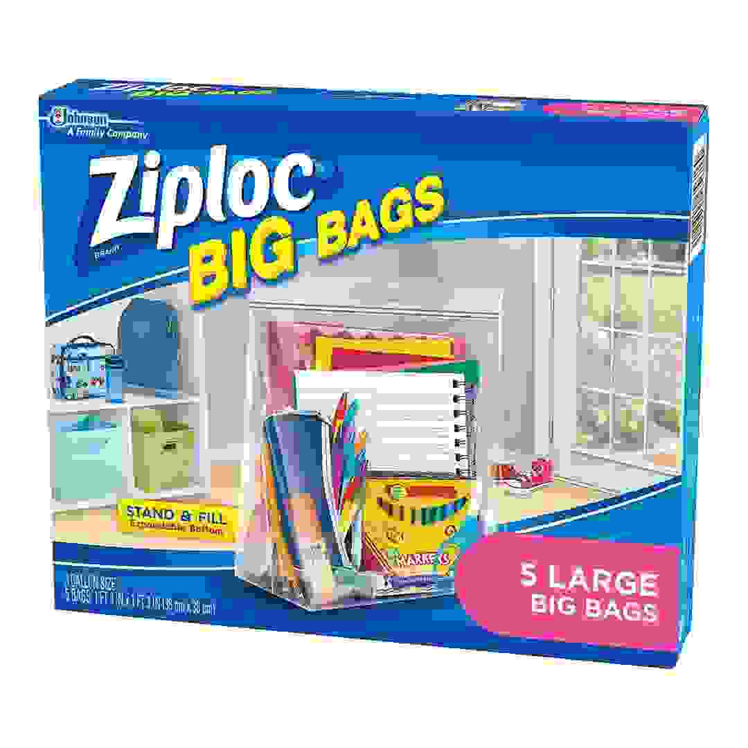 Ziploc Big Bags Plastic Storage Bags (11.35 L, 5 Pc.)