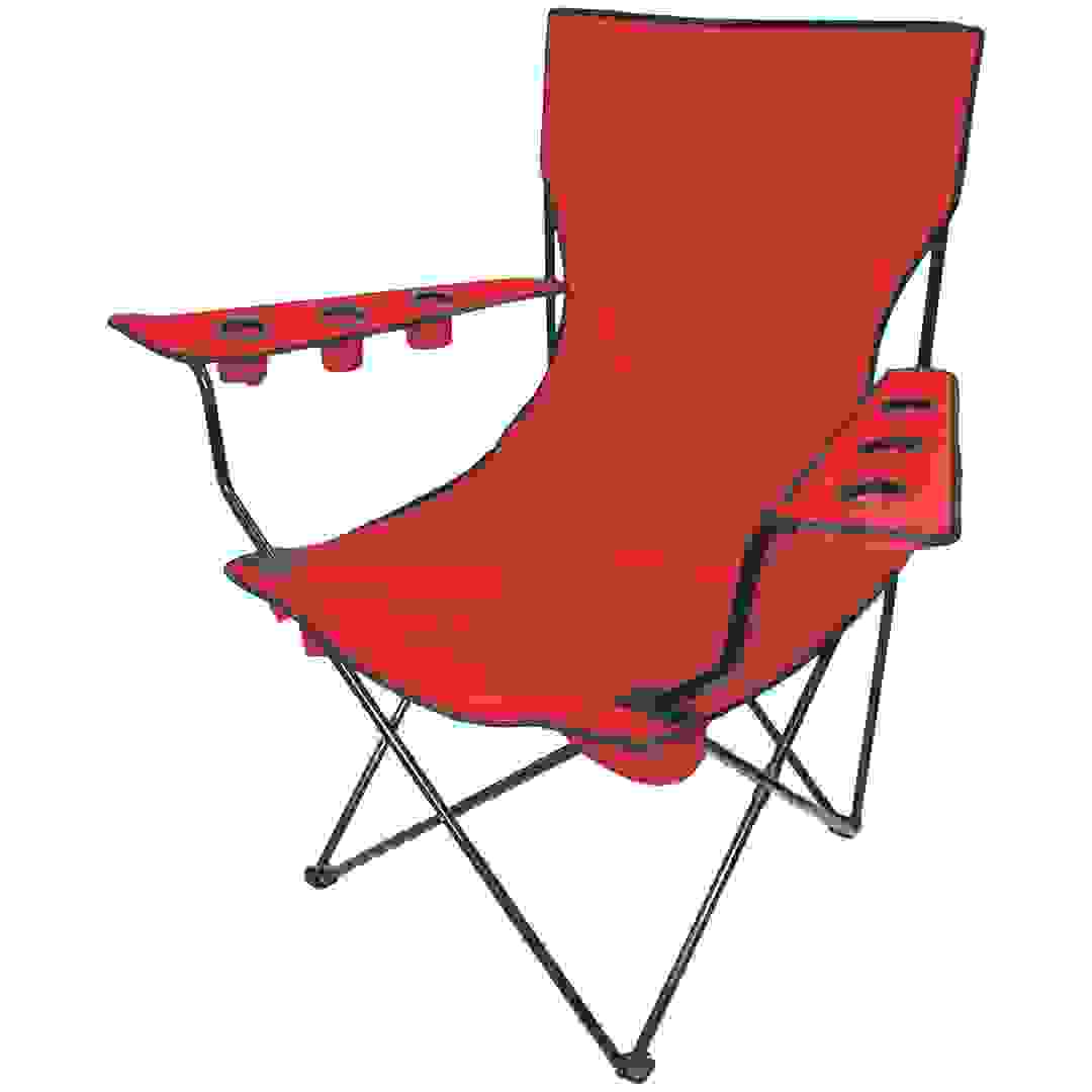 Creative Single-Seater Giant Kingpin Steel Chair (91.44 x 162.56 x 160.02 cm, Red)