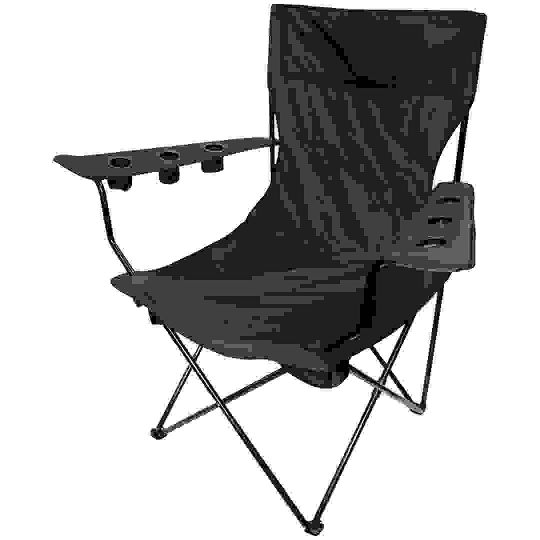 Creative Single-Seater Giant Kingpin Steel Chair (91.44 x 162.56 x 160.02 cm, Black)