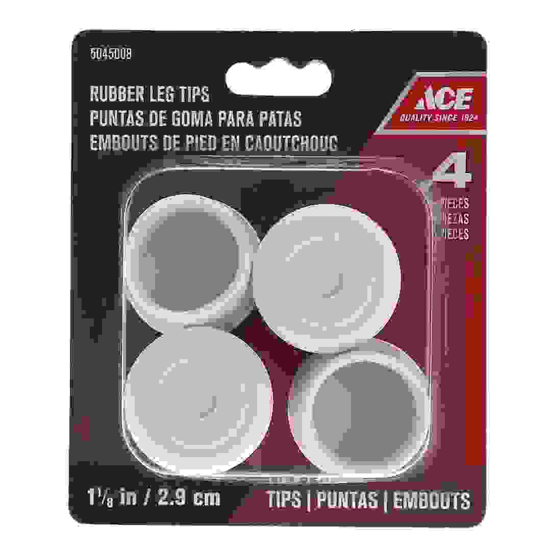 Ace Non-Slip Rubber Leg Tip (Off White, 2.85 cm, Set Of 4)