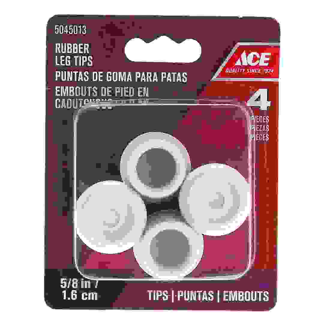 Ace Non-Slip Rubber Leg Tip (Off White, 1.58 cm)