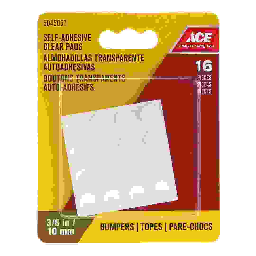 Ace Clear Round Self-Adhesive Protective Vinyl Pads (1 cm)