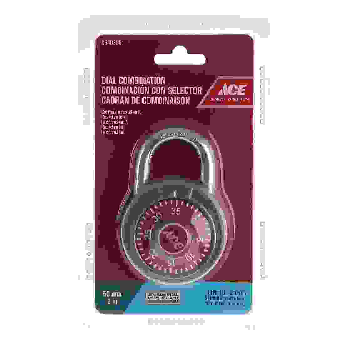 ACE Combination Padlock (50 mm, Red)