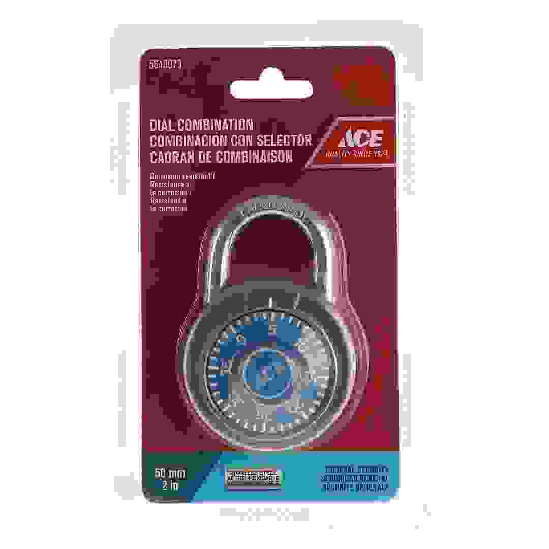 ACE Combination Padlock (50 mm, Blue)