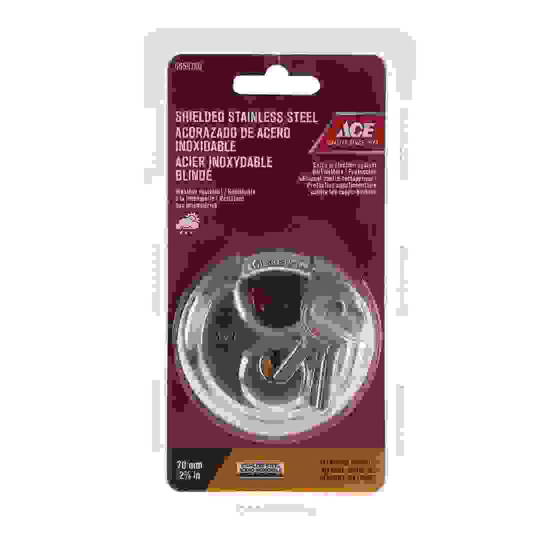 ACE Stainless Steel Round Disk Padlock (70 mm)