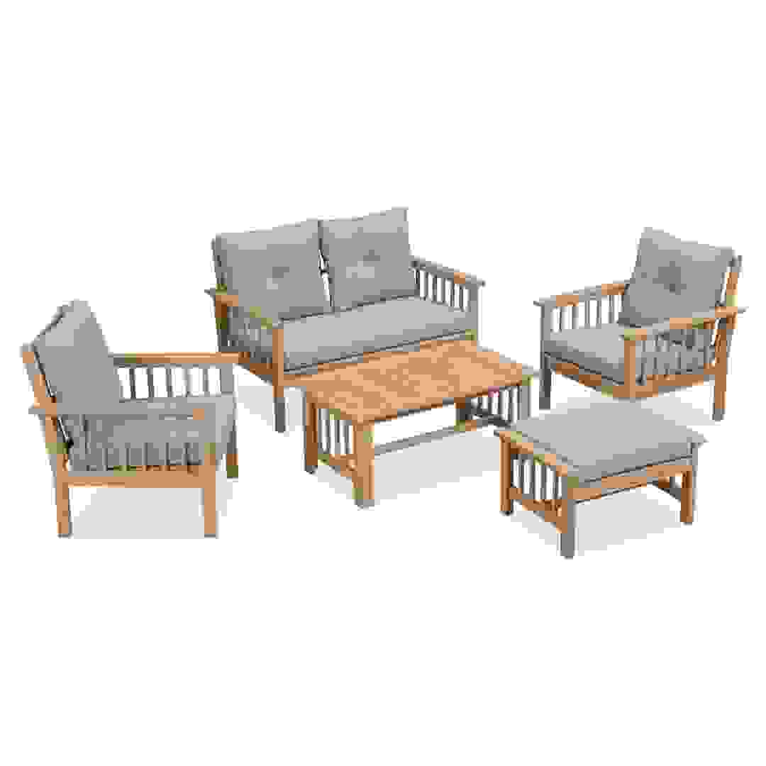 Morocco 4-Seater Acacia Wood Sofa Set