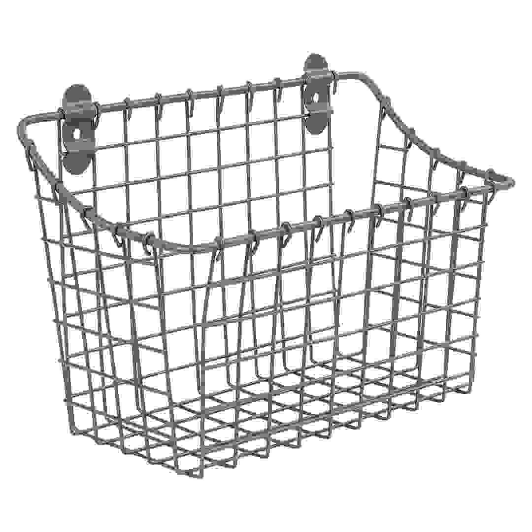 Spectrum Vintage Livingo Large Steel Storage Basket (13.97 x 26.16 x 19.05 cm)