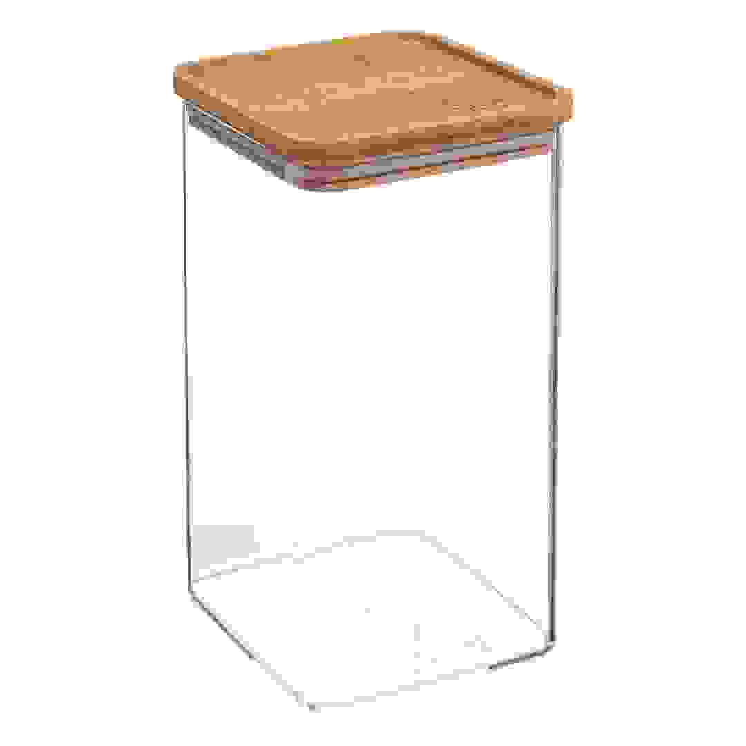 5Five Square Container W/Bamboo Lid (1.5 L)