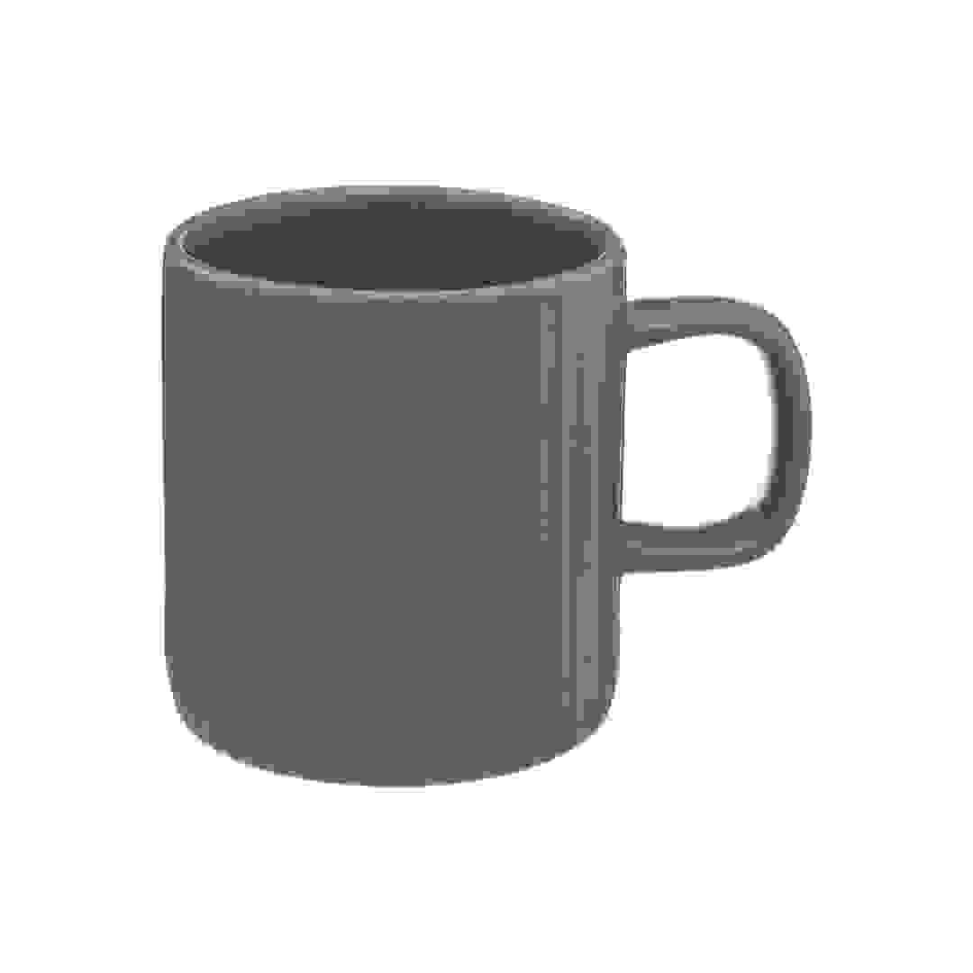 SG Ribbed Earthenware Mug (350 ml, Green)