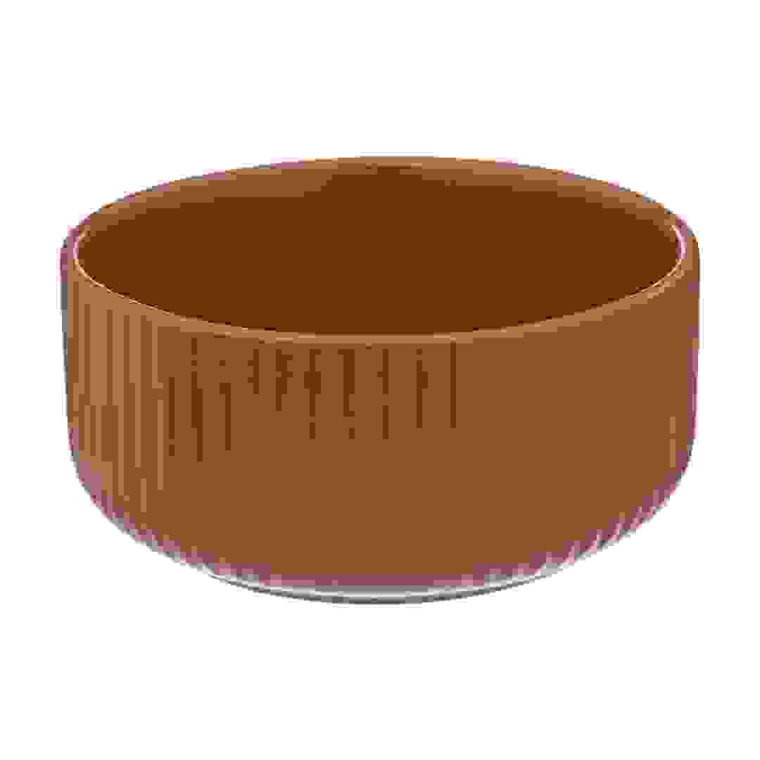 SG Ribbed Earthenware Bowl (800 ml, Terracotta)