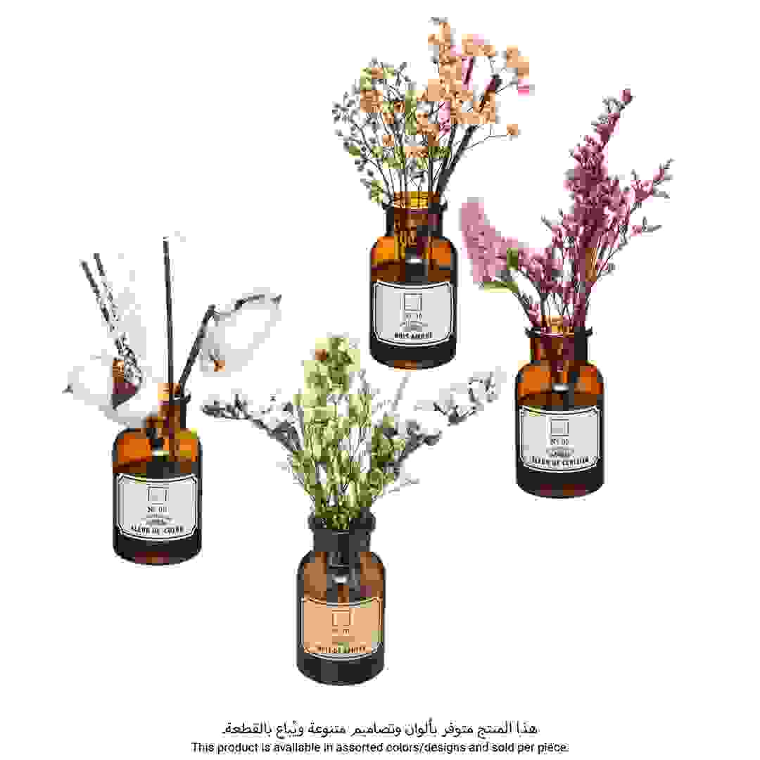 Scent Diffuser W/Dried Flowers (Assorted colors/scents, 100 ml)