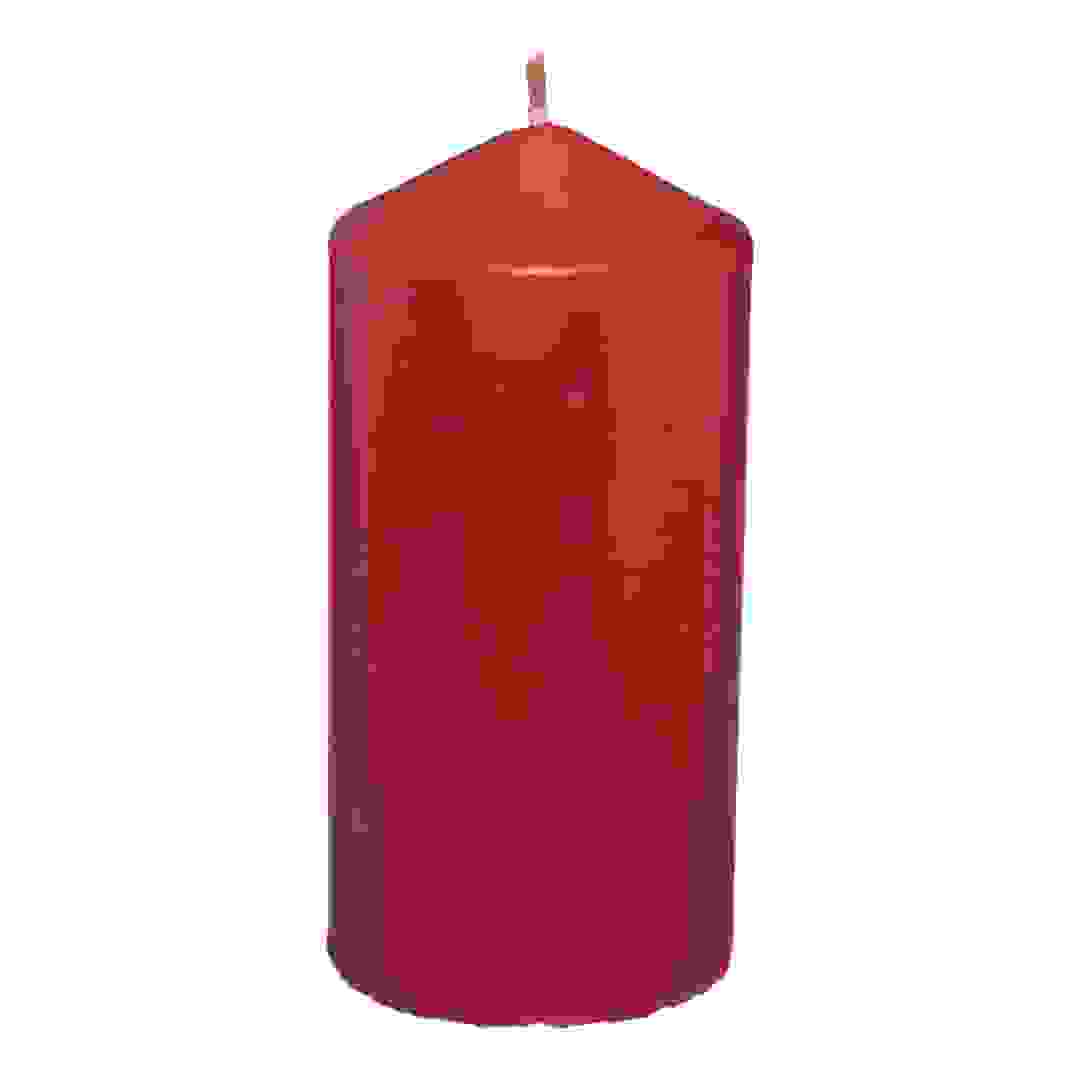 Comptoir de la Bougie Hugo Wax Pillar Candle (6.8 x 14 cm, Red)