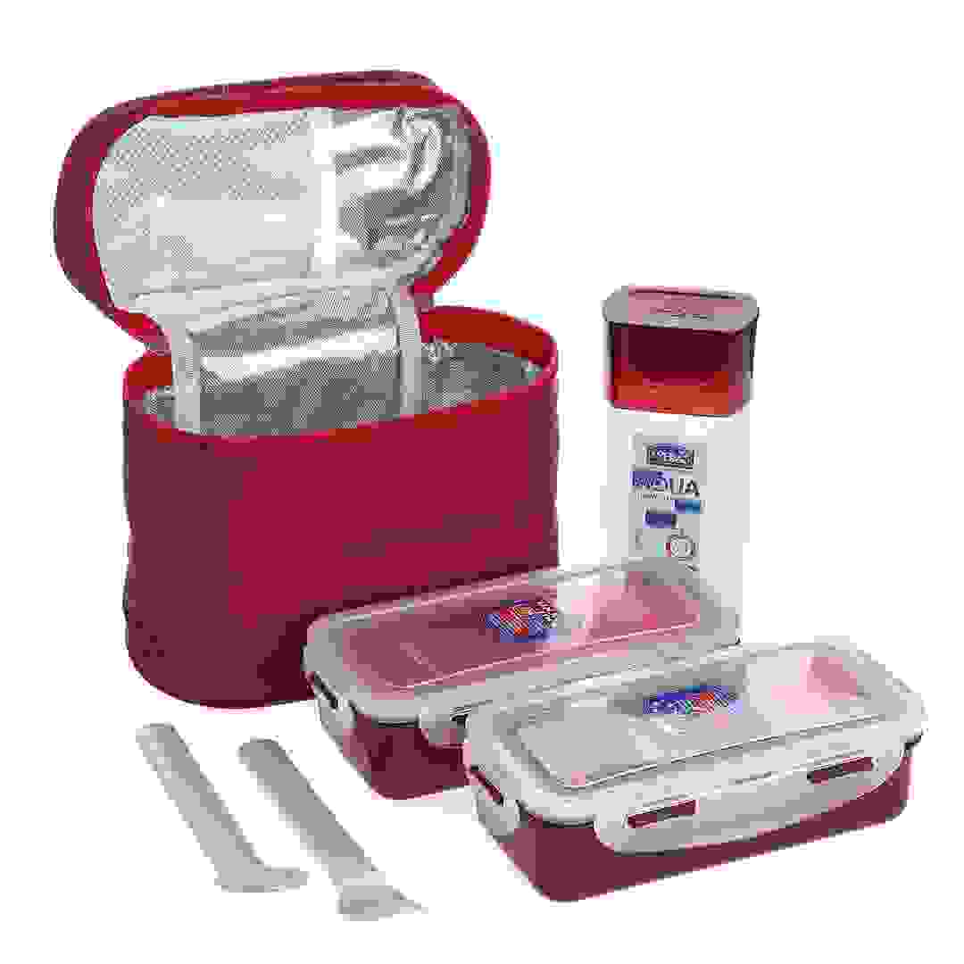 Lock & Lock Lunch Bag Set (3 Pc., Red)