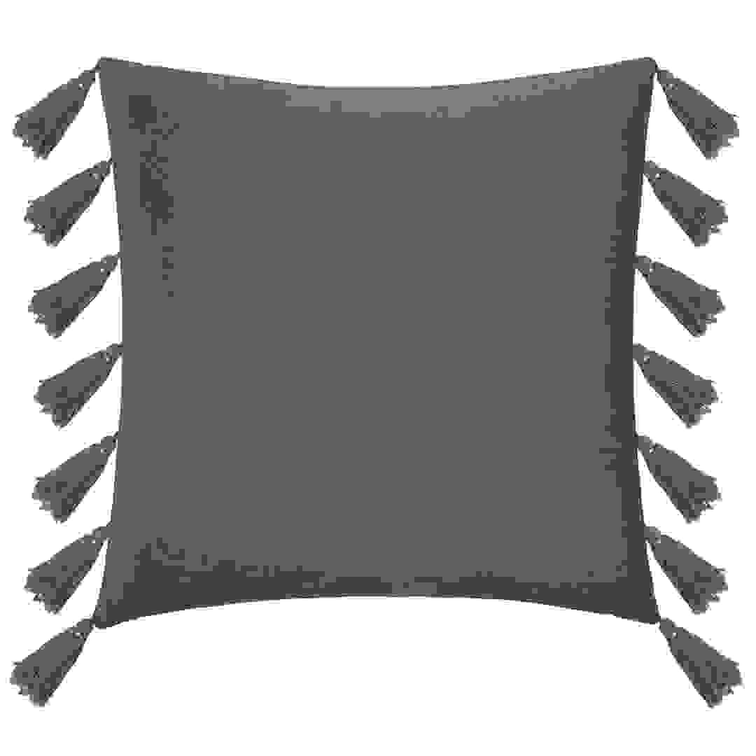 Atmosphera Tassel Cushion (50 x 50 x 18 cm, Slate Gray)