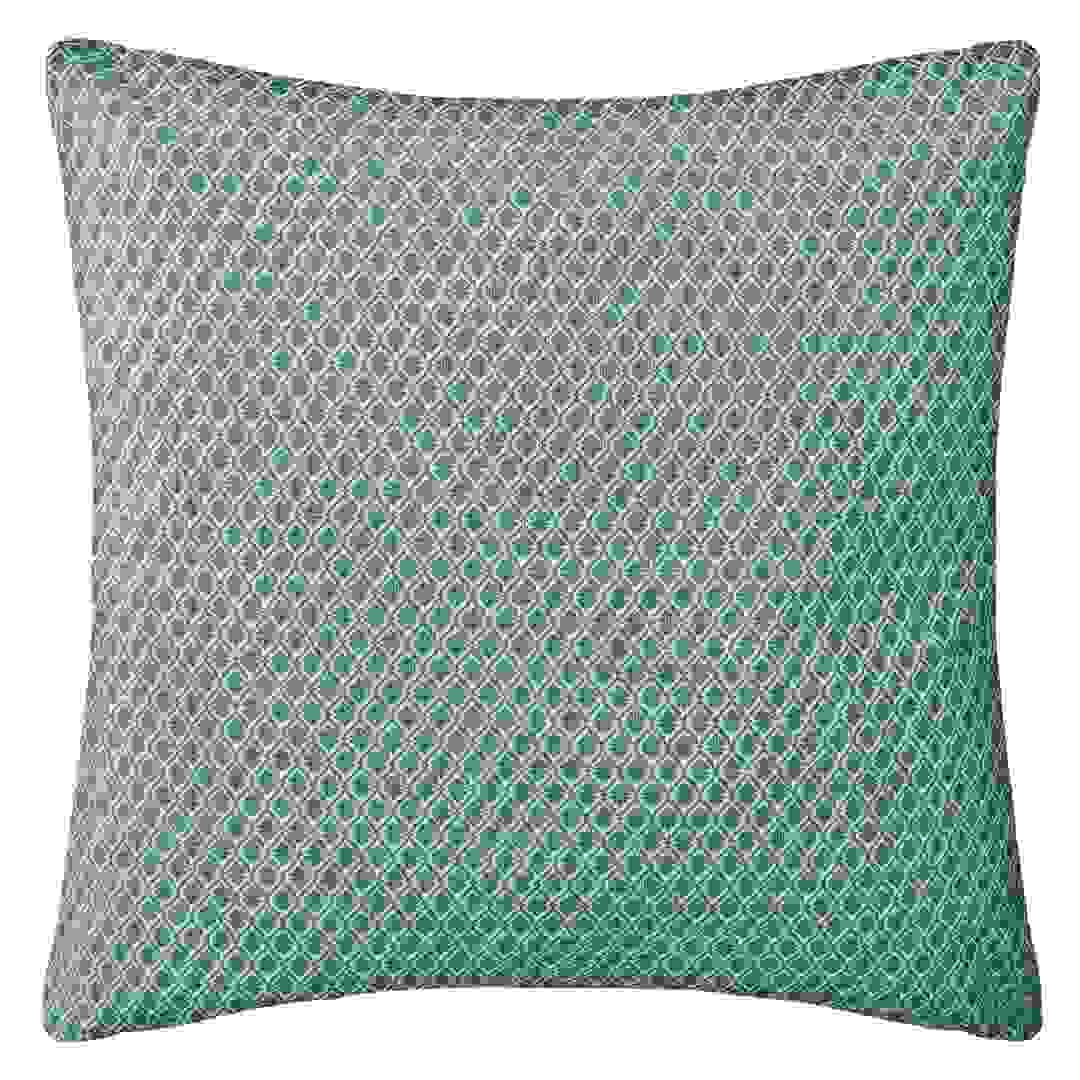 Atmosphera Patterned Cushion (38 x 38 cm, Blue)