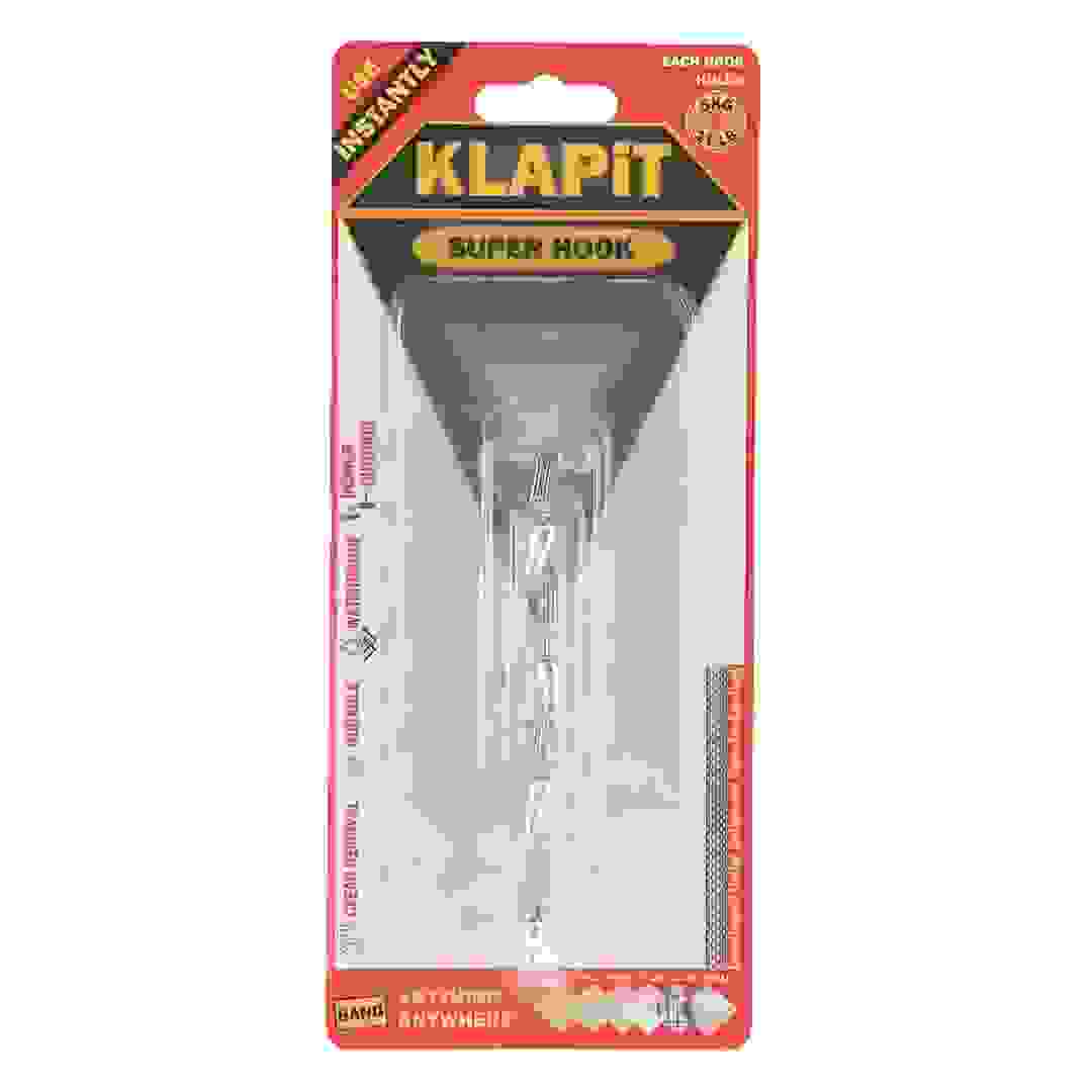 KLAPiT Super Hook Pack at 4 Pc., Clear